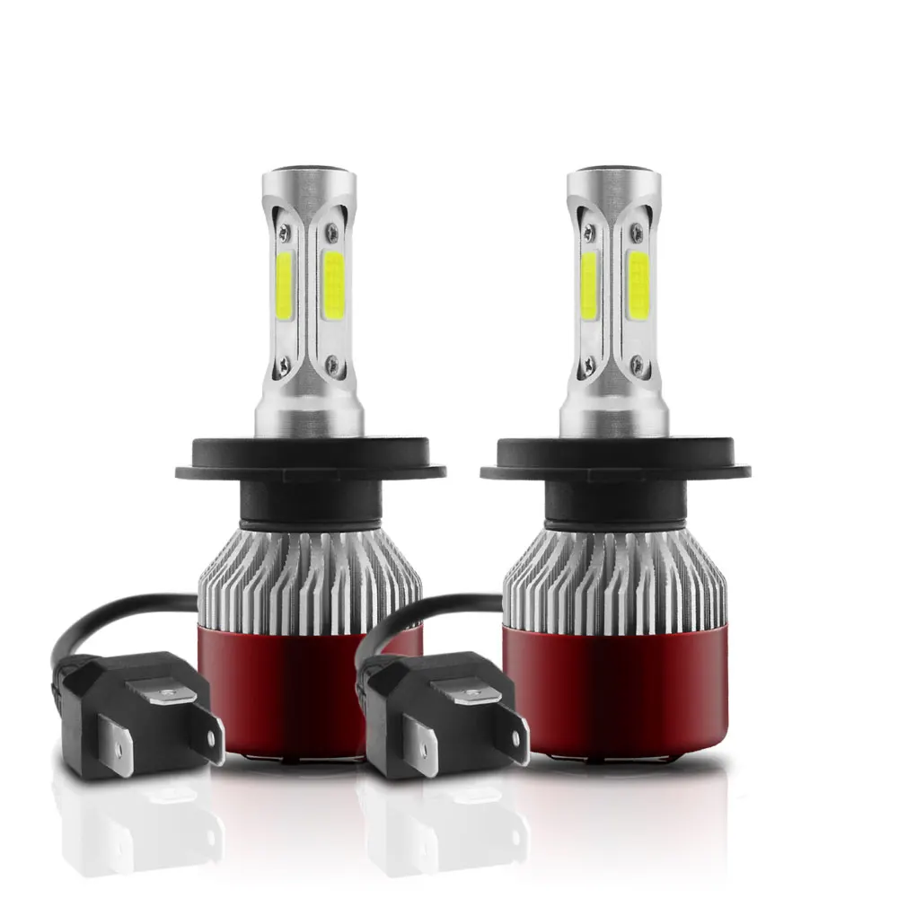 New 2Pcs 14400LM 144W / Set (72W / each bulb) H4 High brightness LED car headlight bulb. H4 LED headlight, H4 LED lamp 12V 24V.
New 2Pcs 14400LM 144W / Set (72W / each bulb) H4 High brightness LED car headlight bulb. H4 LED headlight, H4 LED lamp 12V 24V.