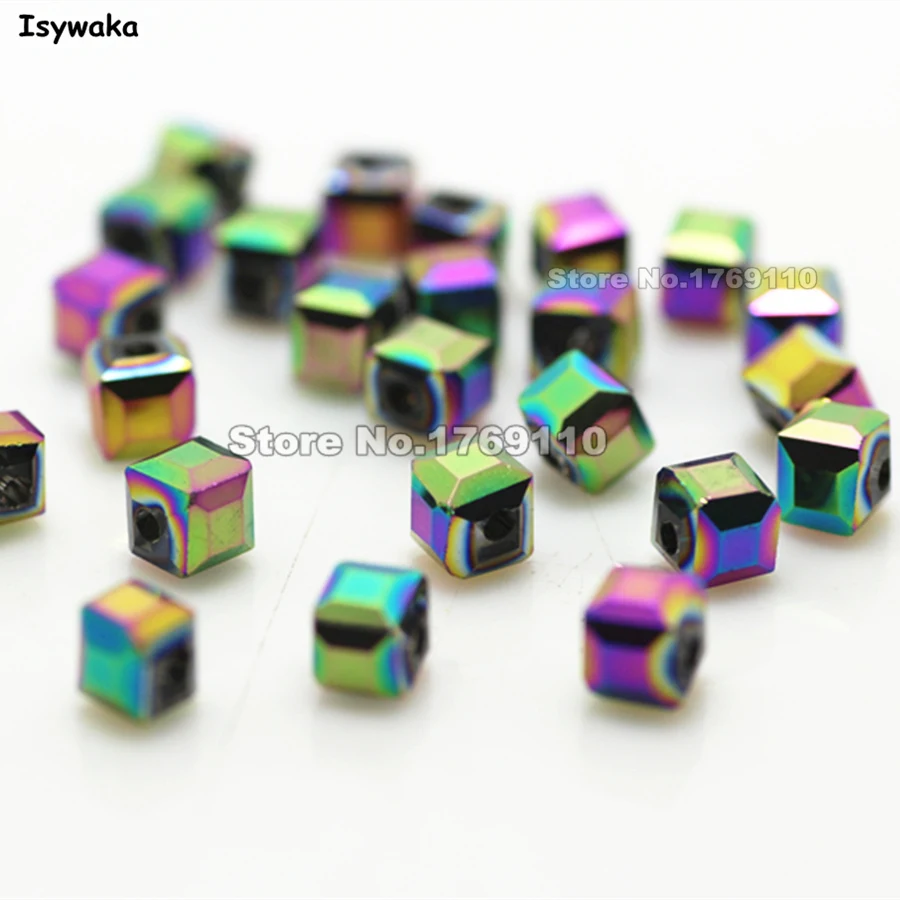 Isywaka 100pcs Cube 4mm Purple Green Color Square Austria Crystal Beads Glass Beads Loose Spacer Bead for DIY Jewelry Making
Isywaka 100pcs Cube 4mm Purple Green Color Square Austria Crystal Beads Glass Beads Loose Spacer Bead for DIY Jewelry Making