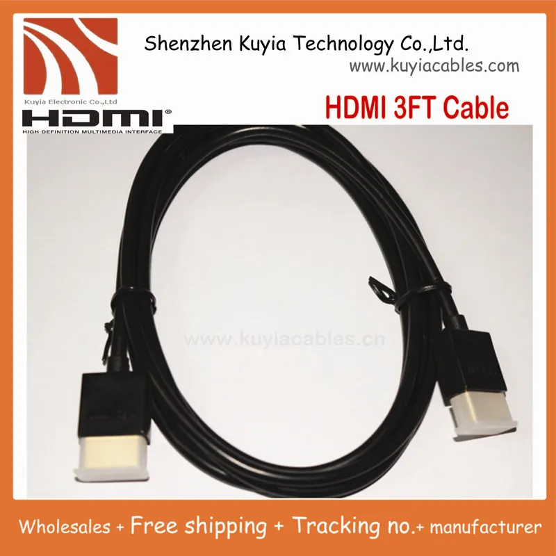 Free shipping+Hot Selling HDMI cable cord lead Black color 3FT 1M gold-plated ultra thin high speed 1080p
Free shipping+Hot Selling HDMI cable cord lead Black color 3FT 1M gold-plated ultra thin high speed 1080p