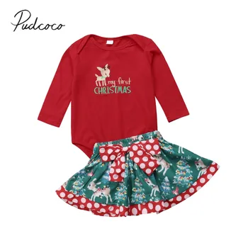 2018 Brand New Xmas Kids Toddler Baby Girls Deers Clothes 2PCS Cartoon Letter Red Jumpsuits Romper Tops+Bow Ruffles Skirts 0-18M
2018 Brand New Xmas Kids Toddler Baby Girls Deers Clothes 2PCS Cartoon Letter Red Jumpsuits Romper Tops+Bow Ruffles Skirts 0-18M
