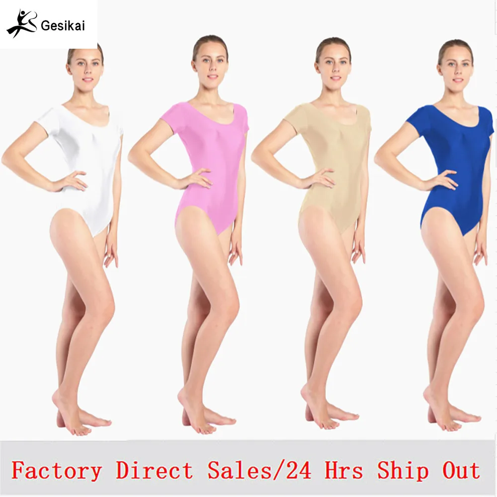 Women Black Red Green Whit Leotard Short Sleeves Ballet Dancewear Lycra Spandex Leotards Bodysuit Gymnastics Costume Unitard
Women Black Red Green Whit Leotard Short Sleeves Ballet Dancewear Lycra Spandex Leotards Bodysuit Gymnastics Costume Unitard