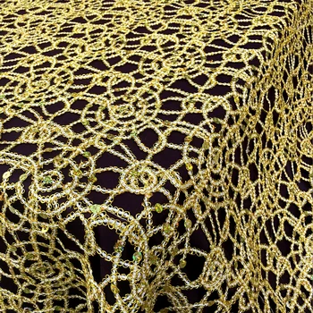 High quality Hollow lace fabric Gold and silver Beads sequins embroidery fabric Transparent mesh fabric for dress DIY patchwork
High quality Hollow lace fabric Gold and silver Beads sequins embroidery fabric Transparent mesh fabric for dress DIY patchwork