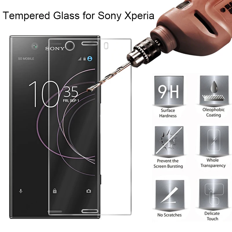 

HD Protective Glass for Sony Xperia XZ XZS XZ2 Premium Toughed Tempered Glass for Sony XZ3 XZ2 XZ1 Compact Xperia L L1 L2 Film