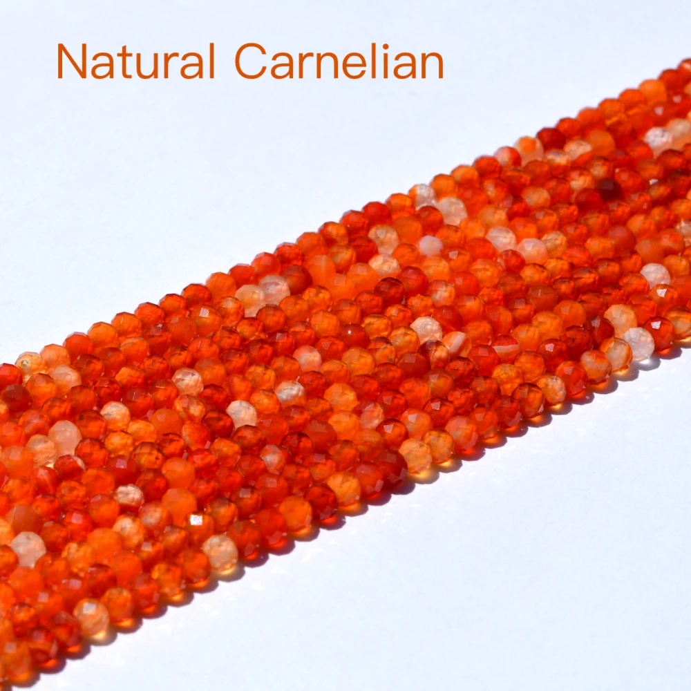 Граненые бусины из натурального камня 4 мм|carnelian beads|natural stone facetedred carnelian beads |