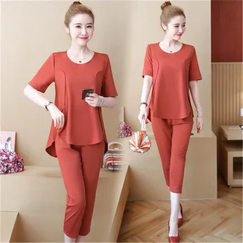 Tracksuits for Women Outfit Sportswear Co-ord Set 2 Piece Pants Suits and Top Plus Size 3XL 4XL 5XL Summer Clothes
Tracksuits for Women Outfit Sportswear Co-ord Set 2 Piece Pants Suits and Top Plus Size 3XL 4XL 5XL Summer Clothes