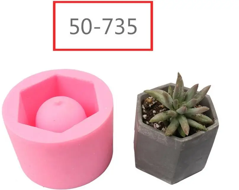 Pink Silicone Mold Geometric Flower Pots Cement Vase Mould Handmade Planter Multi-flower Plate Garden Decoration Tool
Pink Silicone Mold Geometric Flower Pots Cement Vase Mould Handmade Planter Multi-flower Plate Garden Decoration Tool