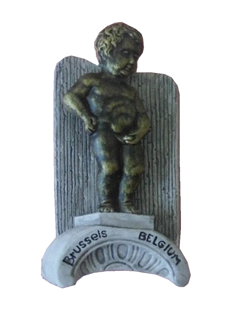 

Brussels Belgium Manneken-Pis Statue Hand-Painted Aromatherapy Fridge Magnets Travel Souvenirs Refrigerator Magnetic Sticker