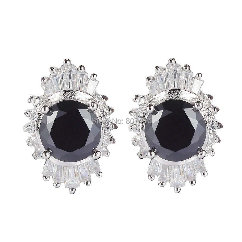 Eulonvan Berserk best sell Beautiful Wholesale Black Cubic Zirconia 925 sterling Silver Earrings S--3717 First class products
Eulonvan Berserk best sell Beautiful Wholesale Black Cubic Zirconia 925 sterling Silver Earrings S--3717 First class products