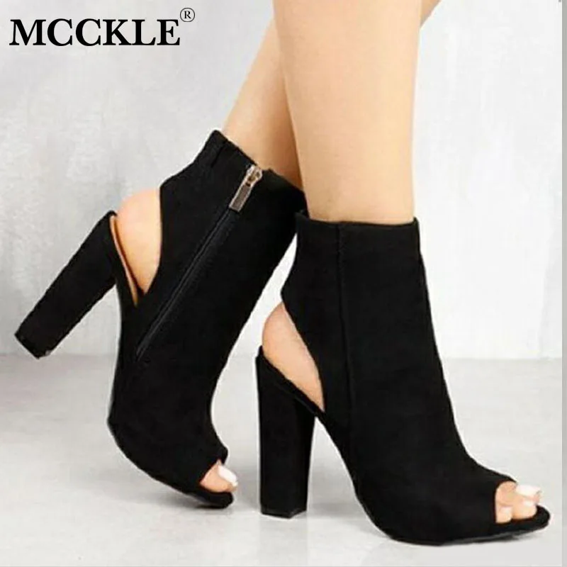 MCCKLE Fashion Women High Heels Party Platform Pumps Female Zipper Slingback Casual Sandals Footwear Peep Toe Plus Size 35-43
MCCKLE Fashion Women High Heels Party Platform Pumps Female Zipper Slingback Casual Sandals Footwear Peep Toe Plus Size 35-43