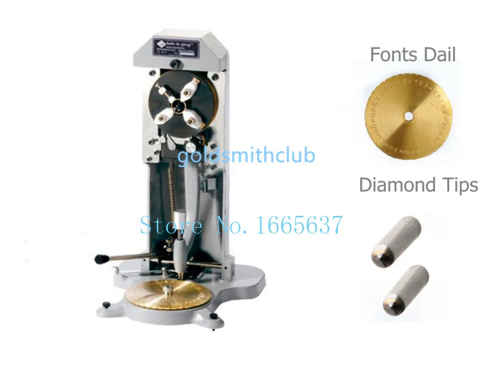 

Jewelry Tools Inside Ring Engraving Machine Ring Engraver with 2pcs diamond tips & one font dial jewelry Tools and equipment