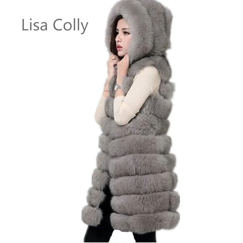 Faux Fur Coat Women Winter New Fashion Slims Super Long Fake Fur Vests With Hooded Furry Vest Female Abrigos Mujer 4 Color
Faux Fur Coat Women Winter New Fashion Slims Super Long Fake Fur Vests With Hooded Furry Vest Female Abrigos Mujer 4 Color