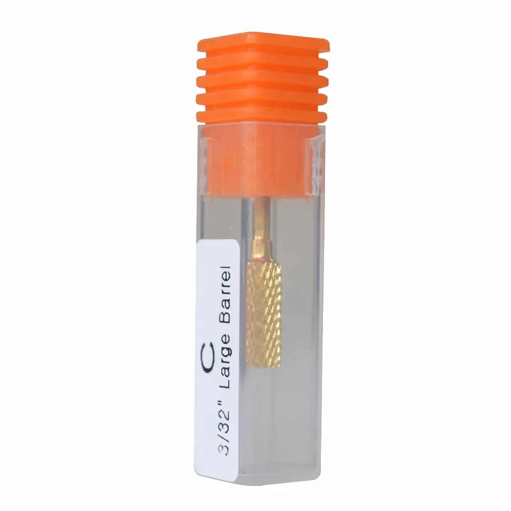 YZWLE 1 Pc YG8 Tungsten Steel C Size 3/32" Large Barrel Gold Plated Nail Drill Bit Grinding Head Tool For Nail Art Drill Machine
YZWLE 1 Pc YG8 Tungsten Steel C Size 3/32" Large Barrel Gold Plated Nail Drill Bit Grinding Head Tool For Nail Art Drill Machine