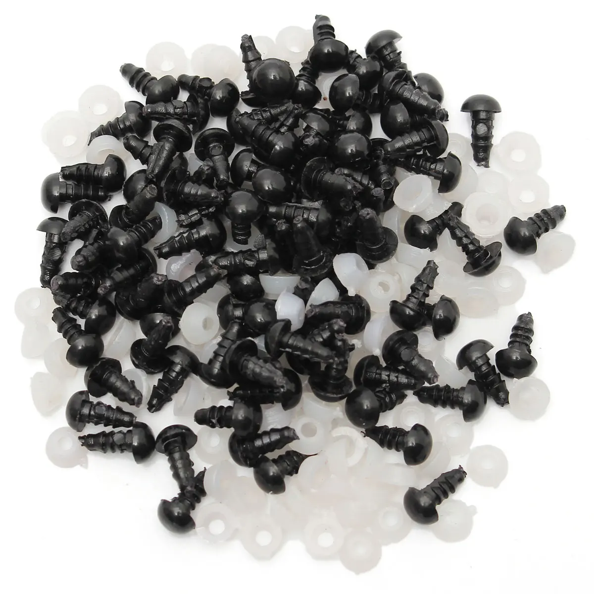 Handmade Craft DIY 100pcs/50pairs 7mm Black Plastic Safety Eyes Washers for Teddy Bear Stuffed Toy Snap Animal Puppet Doll
Handmade Craft DIY 100pcs/50pairs 7mm Black Plastic Safety Eyes Washers for Teddy Bear Stuffed Toy Snap Animal Puppet Doll
