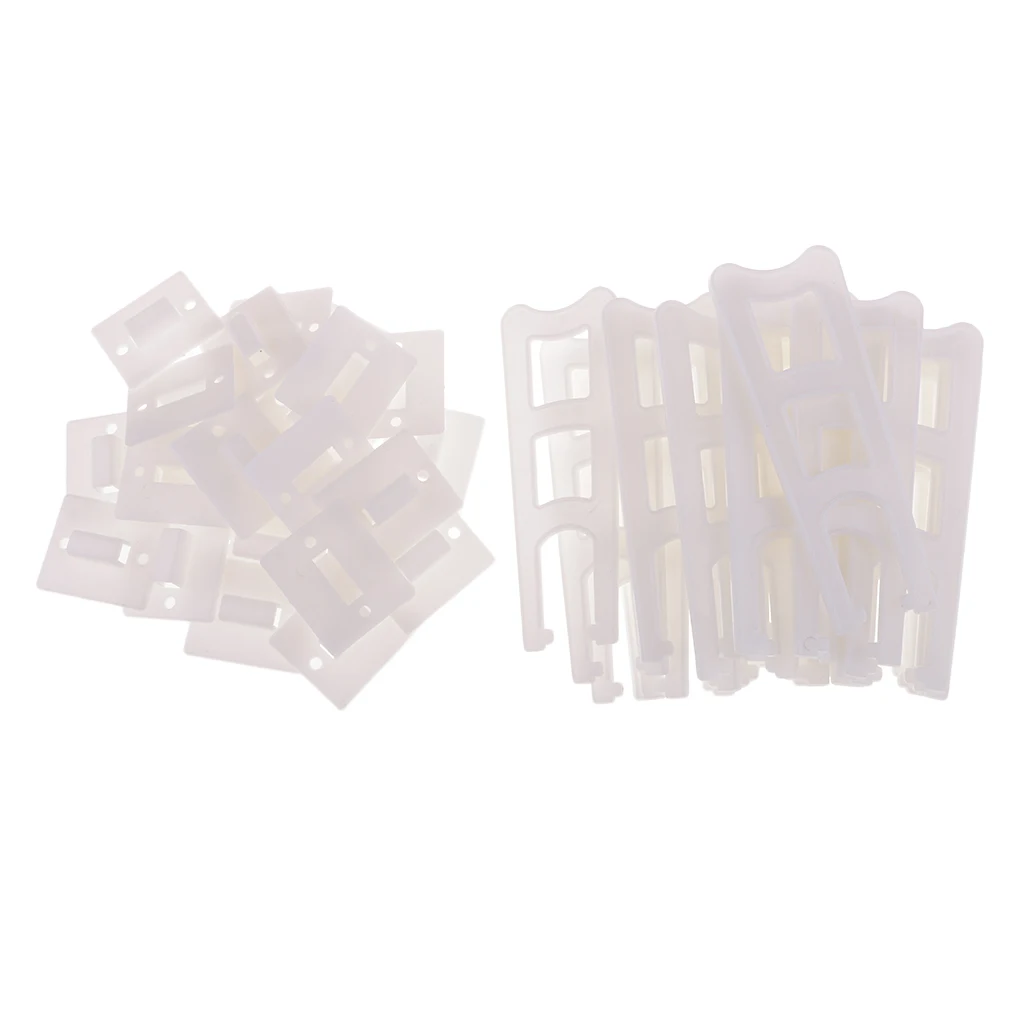 25 Pieces Plastic Photo Frame Backs Holder Stands, Trapezoid Shaped for Handmade Photo Frame Making DIY Crafts