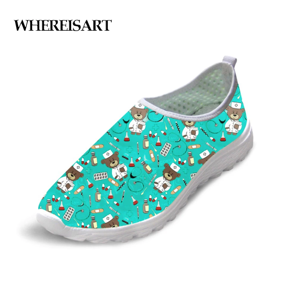 WHEREISART Flats Women Nurse Shoes Woman Cute Bear Nurses Print Casual Sneakers Womens Summer Comfortable Ladies Shoes Loafers
WHEREISART Flats Women Nurse Shoes Woman Cute Bear Nurses Print Casual Sneakers Womens Summer Comfortable Ladies Shoes Loafers