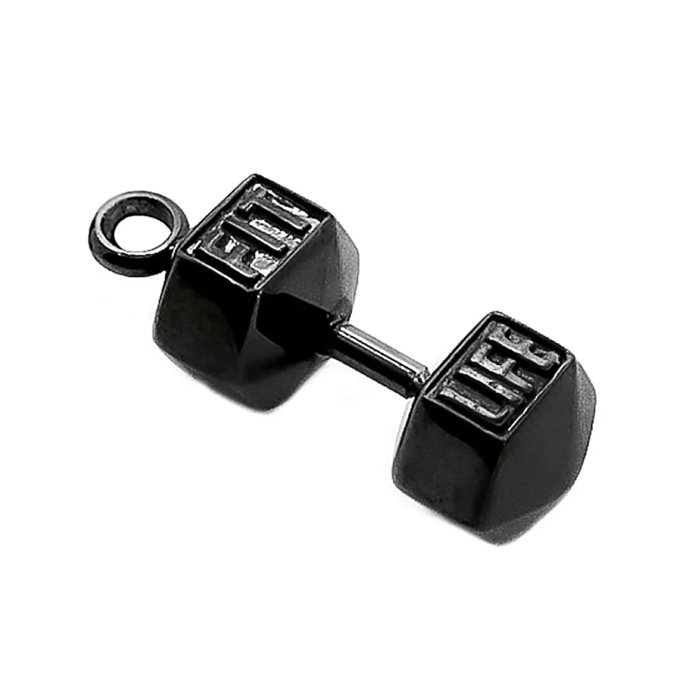 Double Nose Fit Men or Women Bodybuilding Gym Sport Crossfit Inspire Life Barbells Dumbbells Charms | Украшения и аксессуары