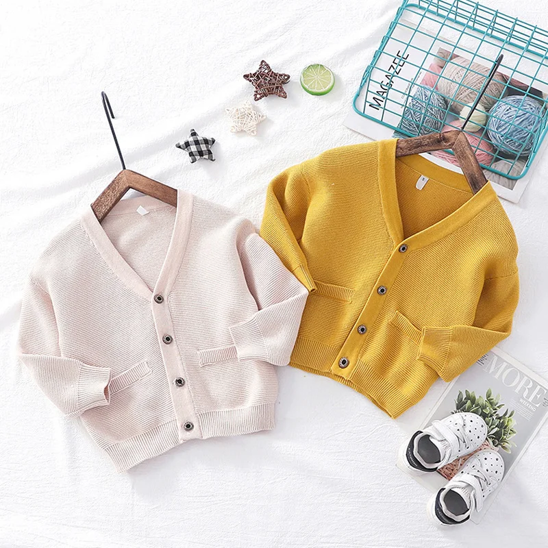 Baby Girls Boy Children Sweater Coat Long sleeve Autumn Kids Loose Knitted Sweaters Cardigan V-Neck Casual Kids LZ385
Baby Girls Boy Children Sweater Coat Long sleeve Autumn Kids Loose Knitted Sweaters Cardigan V-Neck Casual Kids LZ385