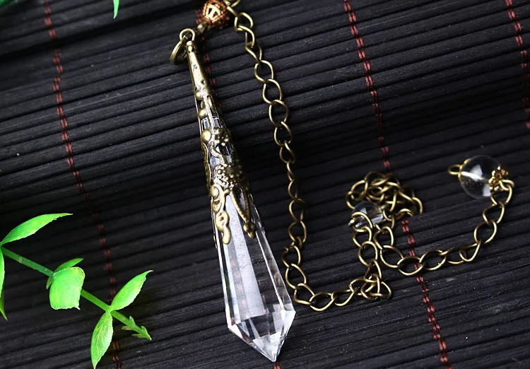 New natural white crystal pendulums for dowsing reiki Chakra healing crystals charms necklace filigree pendant
New natural white crystal pendulums for dowsing reiki Chakra healing crystals charms necklace filigree pendant