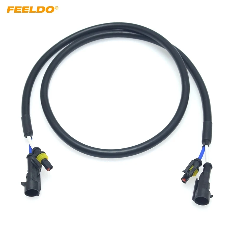 

FEELDO 1PC Car HID Xenon AMP Extension Cable Wire Harness Adapters For High Voltage Ballast Headlamp Light Bulbs Wire #CA5991