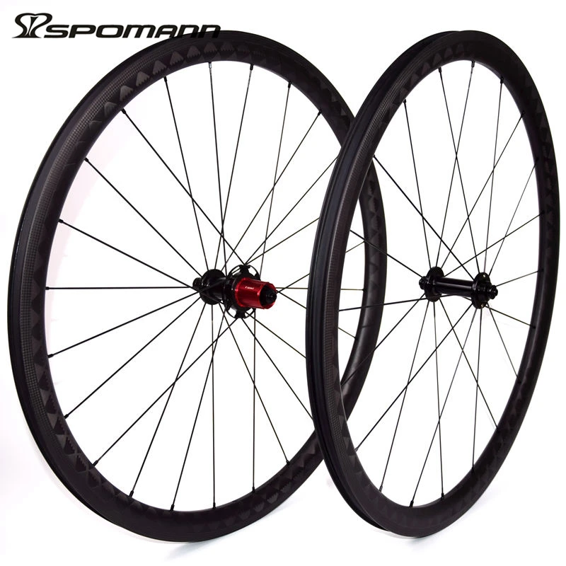SPOMANN 15K Weave Road Bicycle Straight Pull Wheelset 700C Carbon Clincher Wheels 35mm Depth Carbon Cycling 11 Speeds Wheel
SPOMANN 15K Weave Road Bicycle Straight Pull Wheelset 700C Carbon Clincher Wheels 35mm Depth Carbon Cycling 11 Speeds Wheel