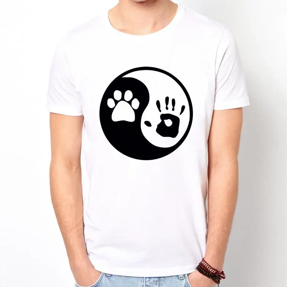 Dog Human Yin Yang Print Men T shirt Fashion Casual Funny Shirt For Man White Top Tee Harajuku Hipster Street ZT203-62
Dog Human Yin Yang Print Men T shirt Fashion Casual Funny Shirt For Man White Top Tee Harajuku Hipster Street ZT203-62