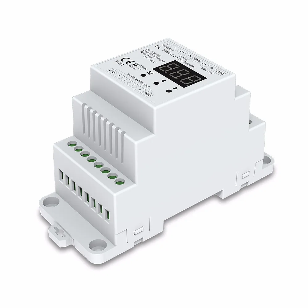 5piece DL;DMX512 to 4CH 0-10V Decoder;DC5-24V input;DMX512 signal input; 0-10V signal outpu
5piece DL;DMX512 to 4CH 0-10V Decoder;DC5-24V input;DMX512 signal input; 0-10V signal outpu