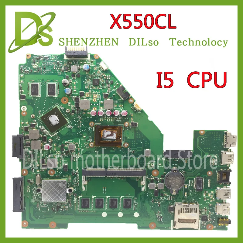 KEFU X550CL материнская плата для ASUS X552C R510C R510CC Y582C ноутбука I5 CPU оригинальная |