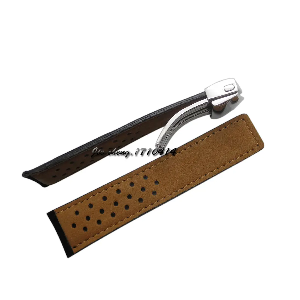 JAWODER-Watch-band-22mm-Black-genuine-leather-Holes-soft-Scrub-watch-strap-stainless-steel-Deployment-buckle(1)(1)(1)