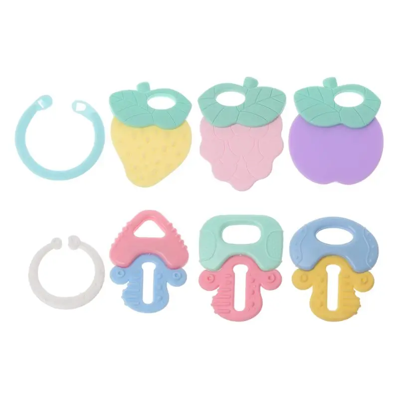 Hot Sell 4pcs/set Baby Teether Fruit Shape Baby Teething Soft Teething Toys Infant Chew Tooth Toys
Hot Sell 4pcs/set Baby Teether Fruit Shape Baby Teething Soft Teething Toys Infant Chew Tooth Toys