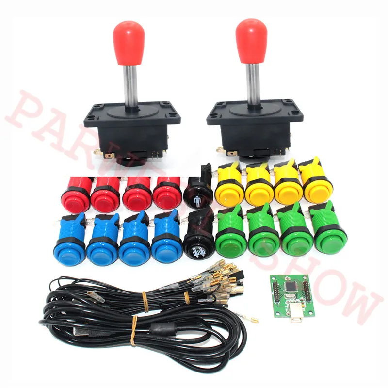 Arcade Parts Happ Style Kits With Spain Joystick happ push button 2 players USB to jamma/PC board to Jamma DIY Arcade Kit
Arcade Parts Happ Style Kits With Spain Joystick happ push button 2 players USB to jamma/PC board to Jamma DIY Arcade Kit