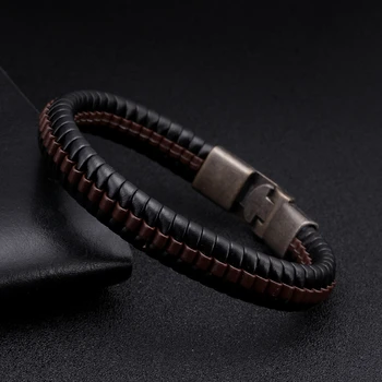 Vintage Snake Braided Chain Link Genuine Leather Bracelets Outdoor Sporty Hook Charm Men Women Cuff Bracelets Jewelry
Vintage Snake Braided Chain Link Genuine Leather Bracelets Outdoor Sporty Hook Charm Men Women Cuff Bracelets Jewelry