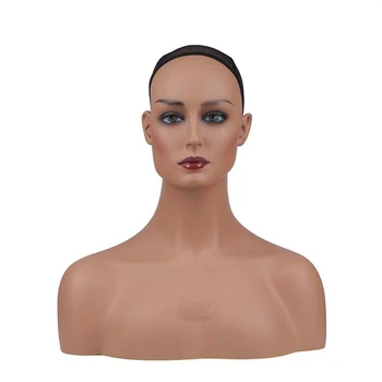 Realistic Female PVC Mannequin Head Display Hat Wig Glasses Diamond Necklace Insertable Stand And Pins Women Model head DA3881
Realistic Female PVC Mannequin Head Display Hat Wig Glasses Diamond Necklace Insertable Stand And Pins Women Model head DA3881