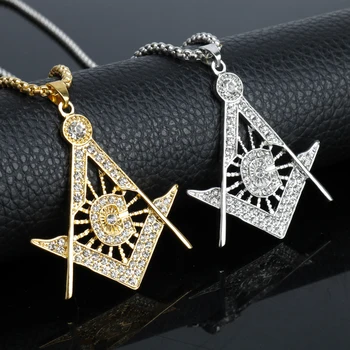 dongsheng Hip Hop Gold Silver Color Crystal Masonic Freemasonry Pendants Necklaces AccessoriesFor Women/Men Jewelry Gift
dongsheng Hip Hop Gold Silver Color Crystal Masonic Freemasonry Pendants Necklaces AccessoriesFor Women/Men Jewelry Gift
