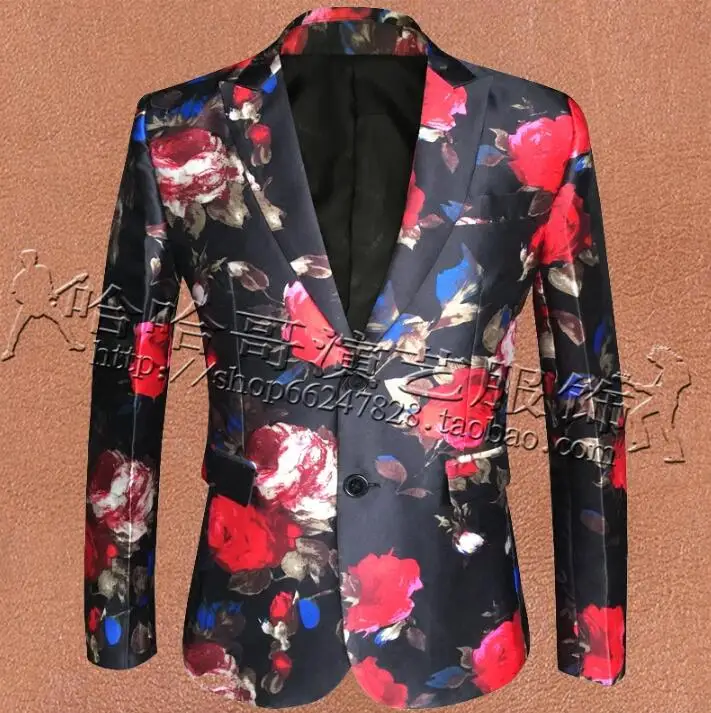 Singer Star Style Dance Stage Floral Clothing For Blazers Men Groom Suit Mens Wedding Suits Costume Man Formal Dress Fashion
Singer Star Style Dance Stage Floral Clothing For Blazers Men Groom Suit Mens Wedding Suits Costume Man Formal Dress Fashion