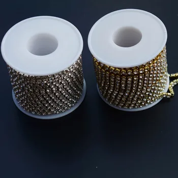 10Y SS12 Crystal Glass Clear Rhinestones Silver Gold Chain Brass Based DIY Beauty Accessories
10Y SS12 Crystal Glass Clear Rhinestones Silver Gold Chain Brass Based DIY Beauty Accessories