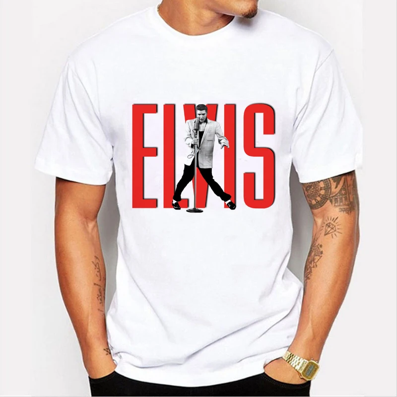Men Elvis Pop Men T-Shirt Summer Style Elvis Presley T Shirts Short Sleeve Male Music Hip Hop Man Top Tees Customizable
Men Elvis Pop Men T-Shirt Summer Style Elvis Presley T Shirts Short Sleeve Male Music Hip Hop Man Top Tees Customizable