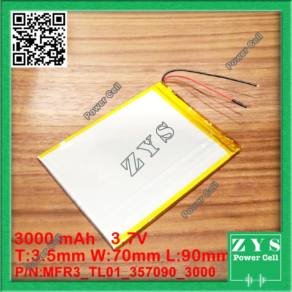 Polymer lithium ion battery 3.7V 357090 can be customized wholesale CE FCC ROHS MSDS quality certification 3.5 x 70 90mm | Компьютеры и