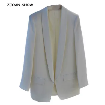 2019 New Autumn Stylish Office Lady White Blazer Solid Color Vintage Korea Women Long sleeve OL Suit Open stitching Coat outwear
2019 New Autumn Stylish Office Lady White Blazer Solid Color Vintage Korea Women Long sleeve OL Suit Open stitching Coat outwear