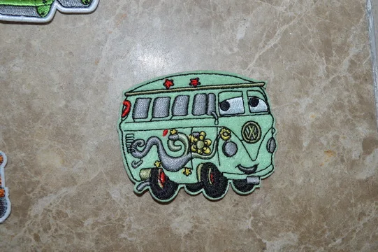 Van Car Green Vehicle Cartoon Embroidered patches iron on Motif Applique embroidery patch DIY accessory
Van Car Green Vehicle Cartoon Embroidered patches iron on Motif Applique embroidery patch DIY accessory