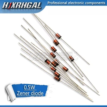 100pcs 0.5W Zener diode 500MW DO-35 1/2W BZX55C 11V 12V 13V 15V 16V 18V 20V 22V 24V 27V 30V 33V 36V 39V 43V 47V 
100pcs 0.5W Zener diode 500MW DO-35 1/2W BZX55C 11V 12V 13V 15V 16V 18V 20V 22V 24V 27V 30V 33V 36V 39V 43V 47V