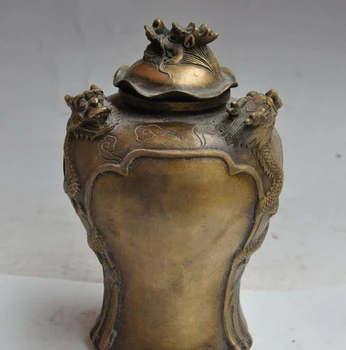 Free shipping 8" chinese fengshui bronze animal dragon beast statue Tanks Crock Bottle Pot Jar
Free shipping 8" chinese fengshui bronze animal dragon beast statue Tanks Crock Bottle Pot Jar