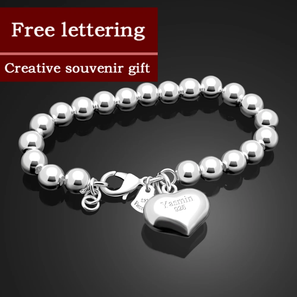 Solid Color 925 Silver Fortune Wheel Prayer Beads 6MM / 8MM / 10MM Bracelets and Bracelets Glamorous Women Silver Jewelry
Solid Color 925 Silver Fortune Wheel Prayer Beads 6MM / 8MM / 10MM Bracelets and Bracelets Glamorous Women Silver Jewelry