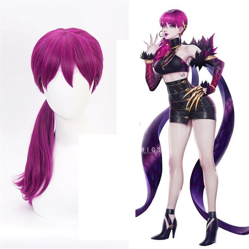 Game Character KDA K/DA New Skin Evelynn Cosplay Wigs KDA Heat Resistant Synthetic Hair Perucas Cosplay Purple Ponytail Wig
Game Character KDA K/DA New Skin Evelynn Cosplay Wigs KDA Heat Resistant Synthetic Hair Perucas Cosplay Purple Ponytail Wig