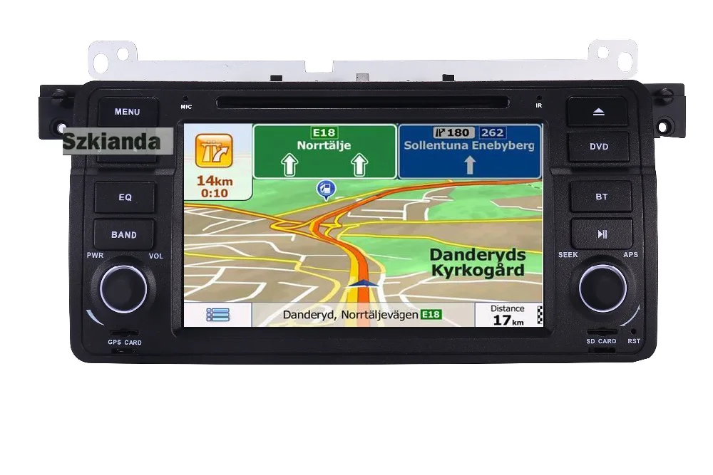 Автомобильный DVD плеер 7 дюймовый 2Din Android 10 для BMW E46 M3 с 3G GPS BT Радио USB SD Руль