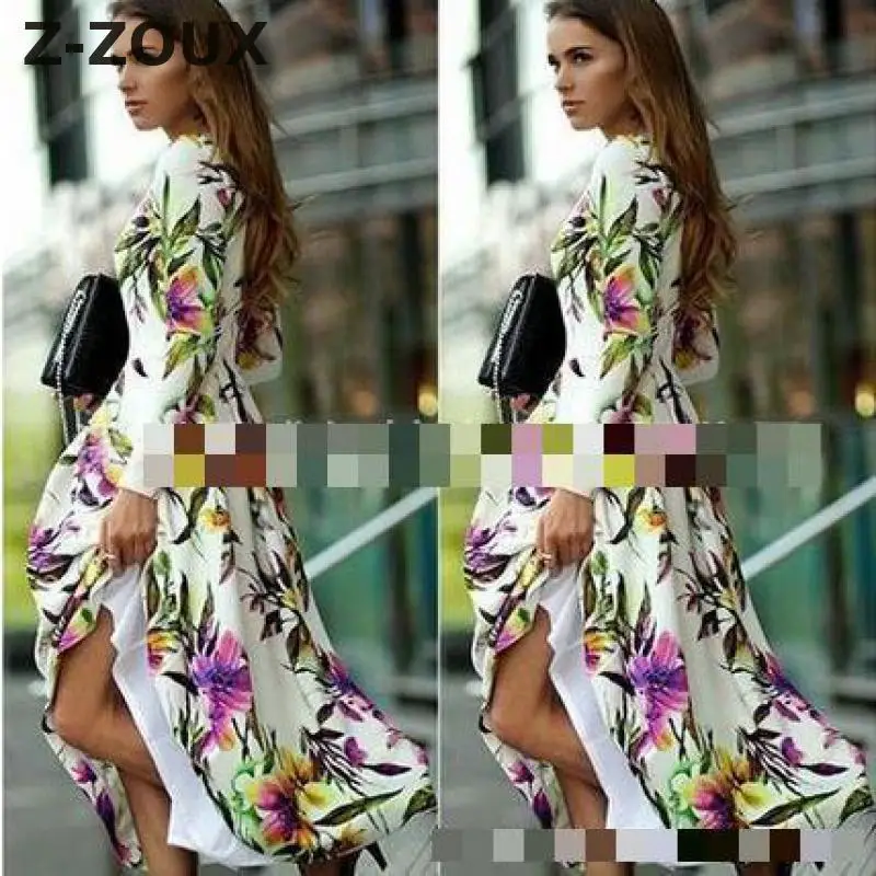 Z-ZOUX Women Dress Chiffon Bohemia Dress Sexy Long Print Floral Maxi Dress Long Sleeve High Waist Flower Long Summer Dresses New
Z-ZOUX Women Dress Chiffon Bohemia Dress Sexy Long Print Floral Maxi Dress Long Sleeve High Waist Flower Long Summer Dresses New