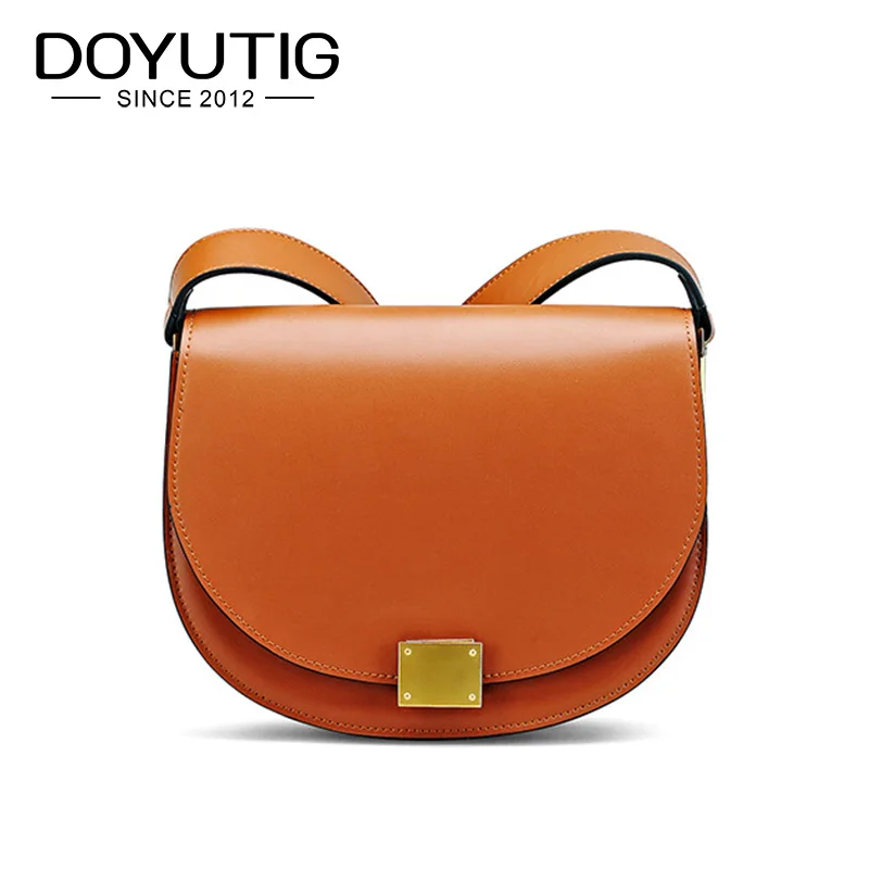 DOYUTIG European Design Women's Luxury Genuine Leather Saddle Vintage Lady Half Moon Shoulder Bags Fashion Crossbody Bags F635
DOYUTIG European Design Women's Luxury Genuine Leather Saddle Vintage Lady Half Moon Shoulder Bags Fashion Crossbody Bags F635