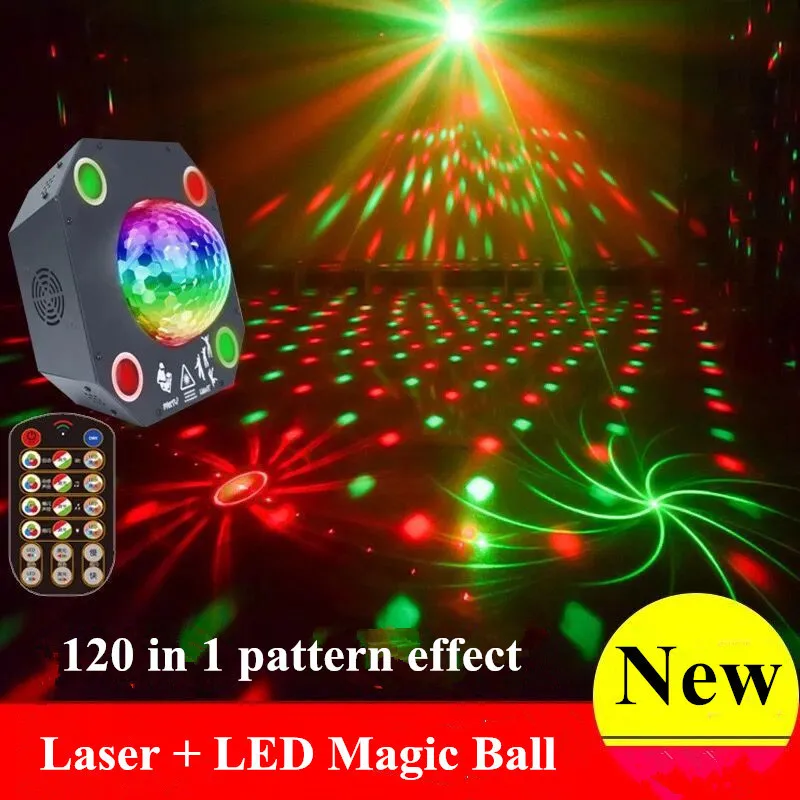 Stage Light 120 In 1 Pattern Laser Light Ktv Bar Private Room Voice Control DJ Disco Light Led Magic Ball Lights Christmas Lamp
Stage Light 120 In 1 Pattern Laser Light Ktv Bar Private Room Voice Control DJ Disco Light Led Magic Ball Lights Christmas Lamp
