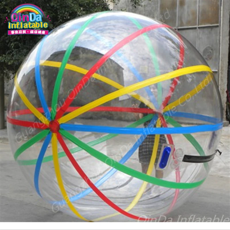 

Bubble Stripe Pool Float Water Balloon Zorb Ball,spinner Inflatable Human Hamster Plastic Ball Walk On Water Ball