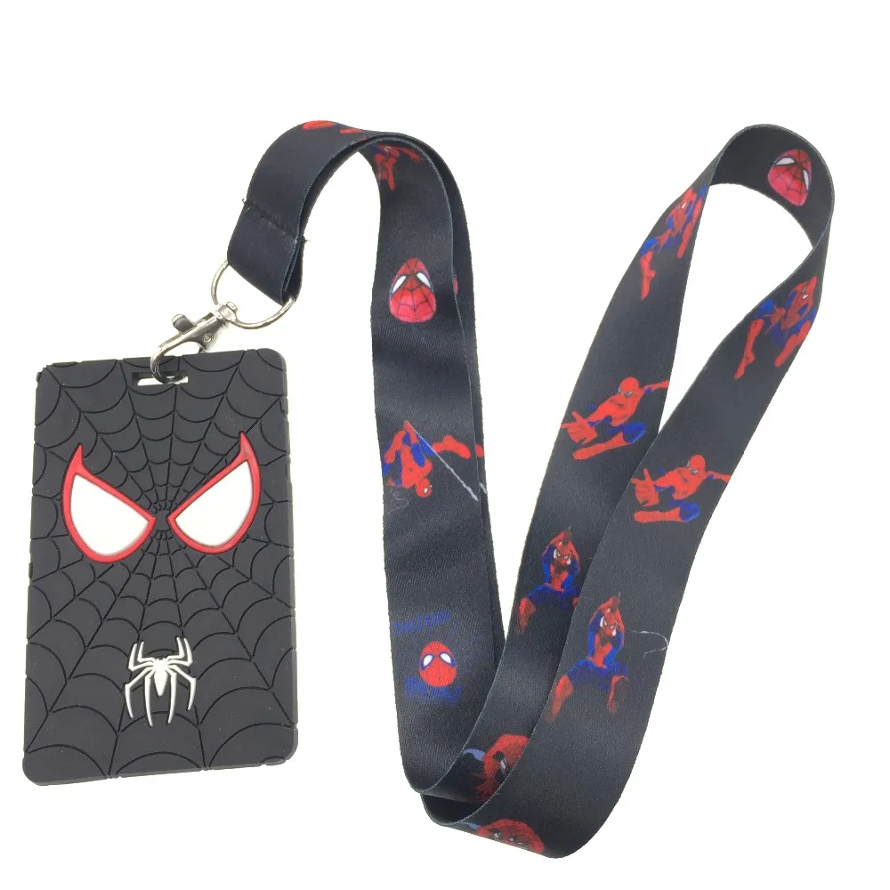 Retail 1 pcs cartoon spiderman pvc Card Holder Identity Badge with Lanyard Neck Strap Card Bus ID Holders With Key Chain Z-03
Retail 1 pcs cartoon spiderman pvc Card Holder Identity Badge with Lanyard Neck Strap Card Bus ID Holders With Key Chain Z-03
