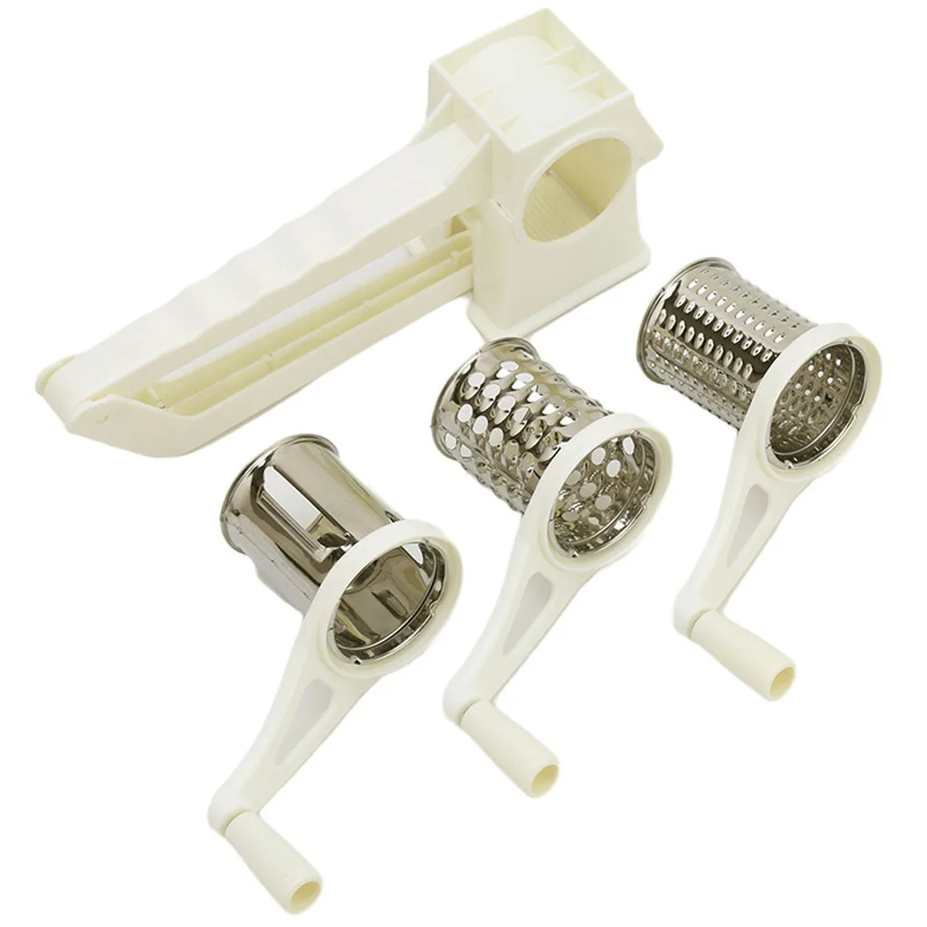 Rotary Stainless Steel Cheese Grater Shredder Cutter Grinder with 3 Drum Blades kitchen accessories cocina accesorios de cocina
Rotary Stainless Steel Cheese Grater Shredder Cutter Grinder with 3 Drum Blades kitchen accessories cocina accesorios de cocina